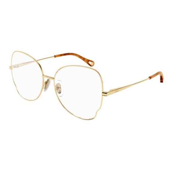 NEW CHLOE EYEGLASSES GOLD WOMEN EYEWEAR CHLOE CH0098O 005 - Picture 1 of 3